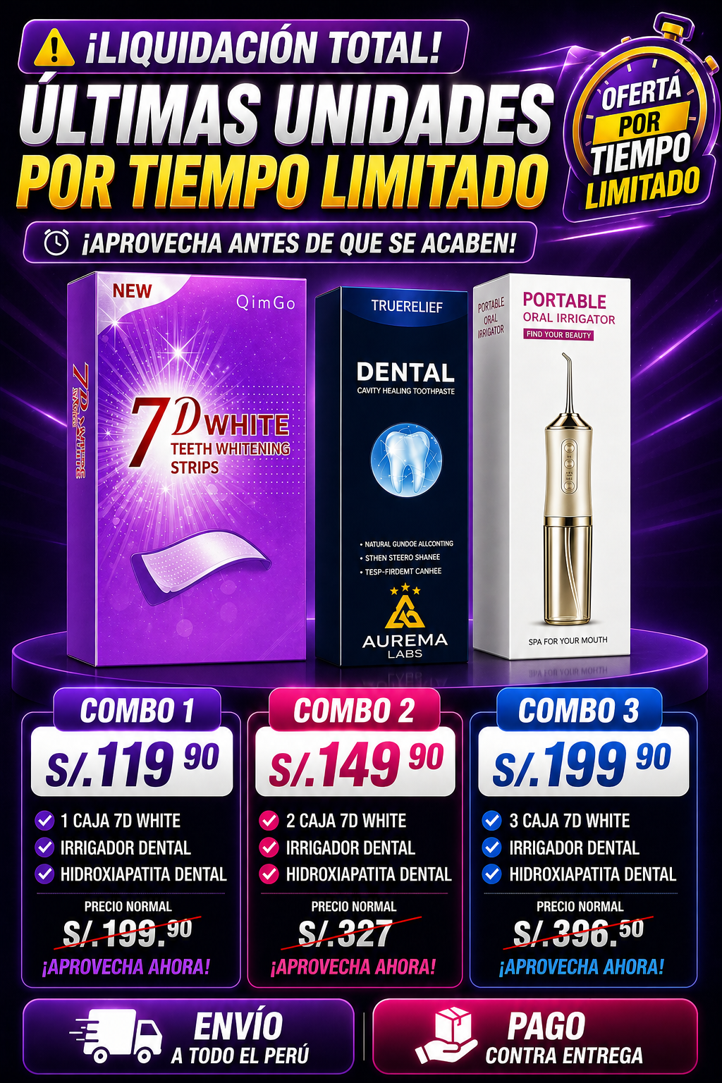 KIT COMPLETO DE LIMPIEZA DENTAL