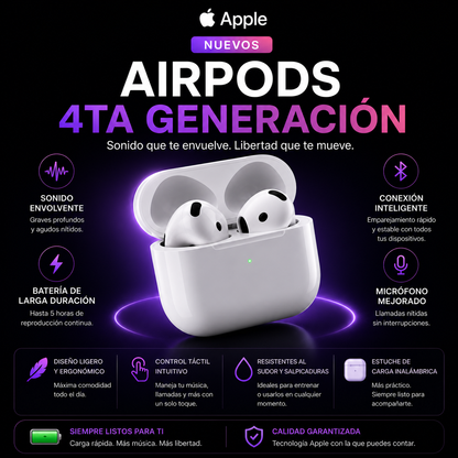 Apple AirPods 4ta Generación