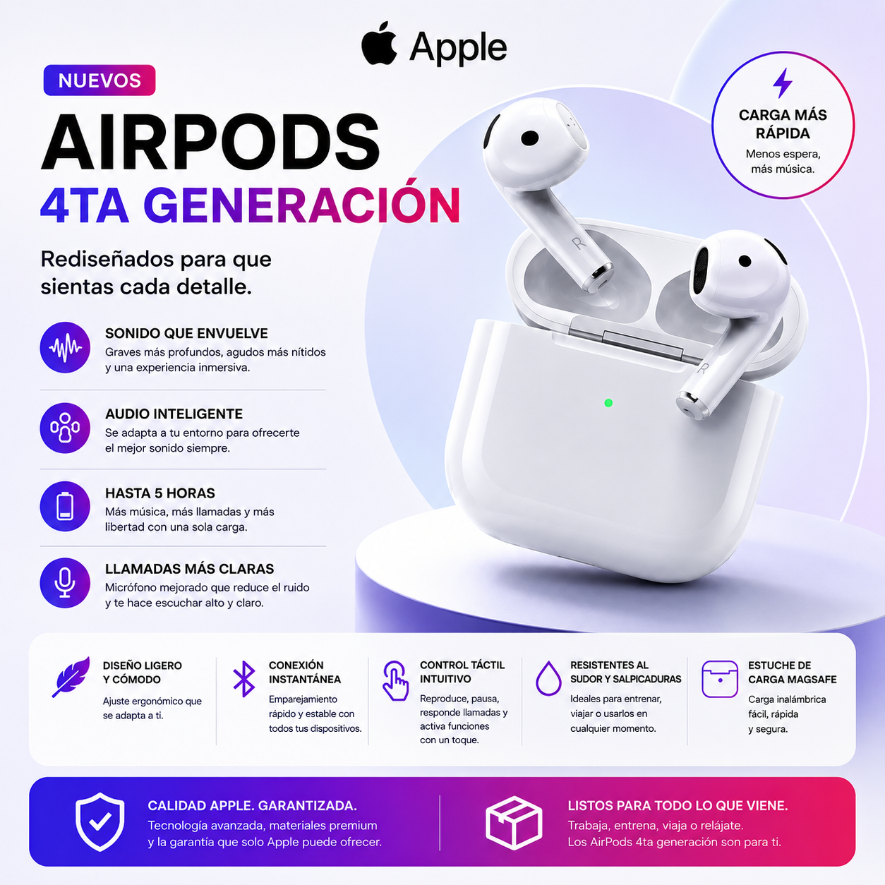 Apple AirPods 4ta Generación