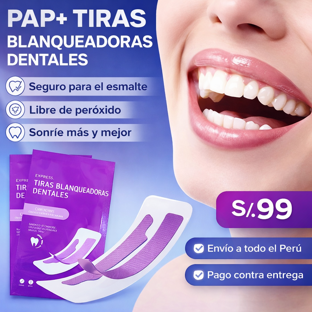 CINTAS BLANQUEADORAS DENTALES 7D WHITE
